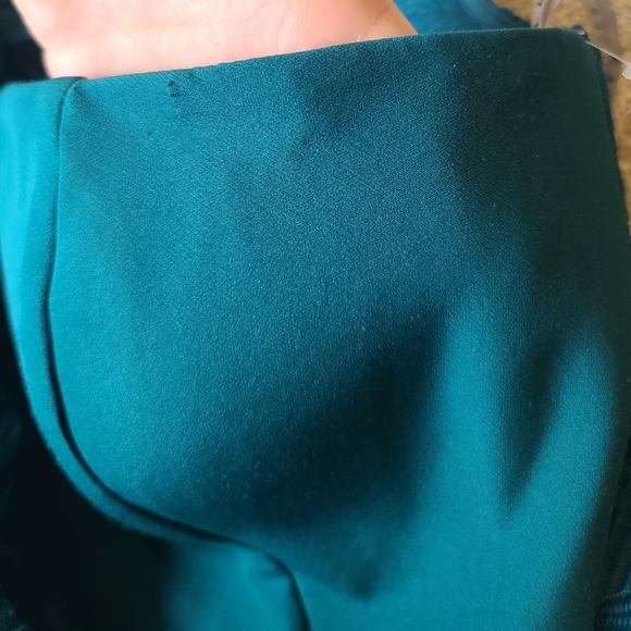 Kay Unger Embroidered One Shoulder Estrella Column Jumpsuit Size 12 - Picture 9 of 9